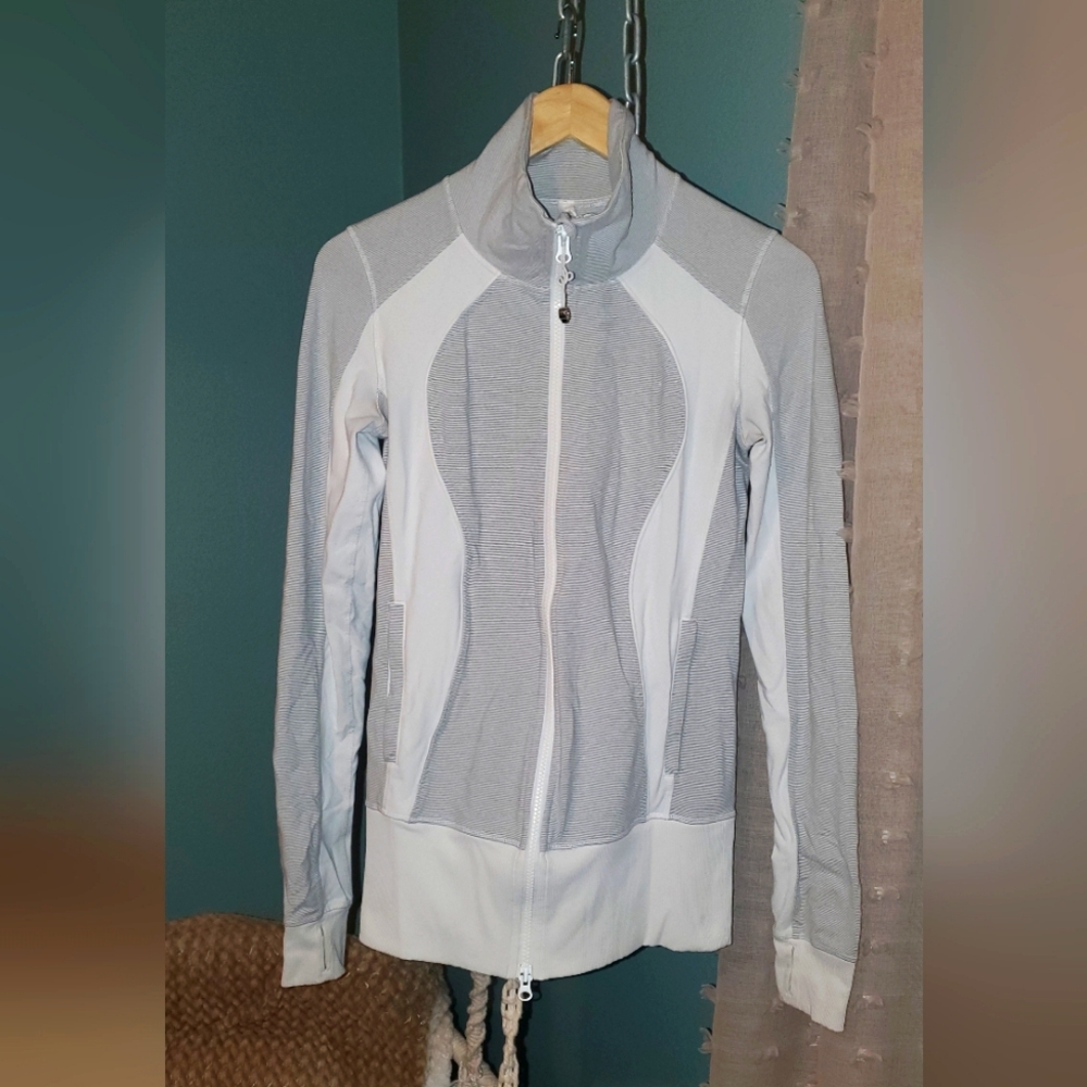 lululemon athletica Gray and White Jacket